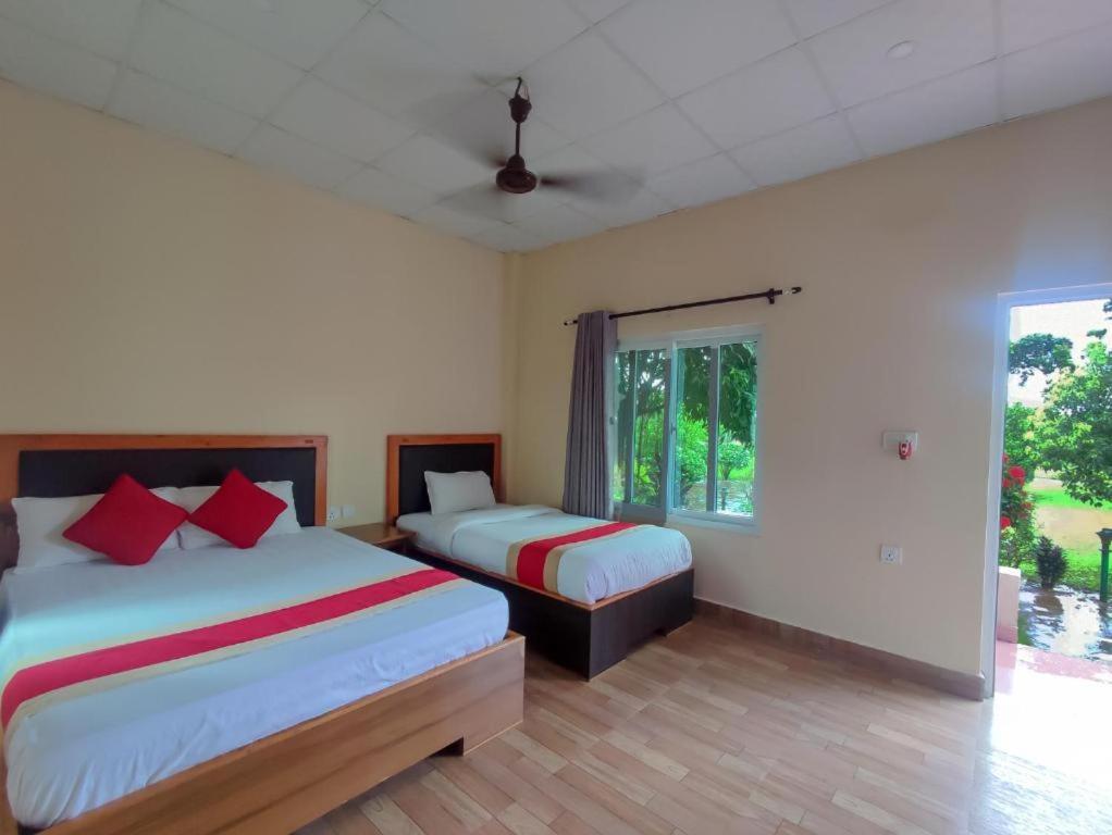 Hotel Greenland Safari Sauraha Bagian luar foto